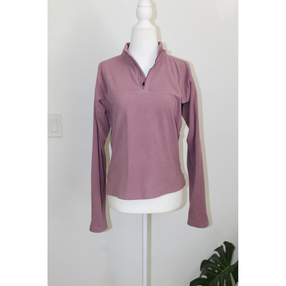 The North Face TKA 100 Fleece 1/4 Zip Pullover Mauve Purple Womens Size M
